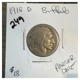 1918-D BUFFALO NICKEL HARDER DATE 1918-D BUFFALO NICKEL HARDER DATE