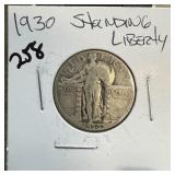 1930 STANDING LIBERTY SILVER QUARTER 1930 STANDING LIBERTY SILVER QUARTER