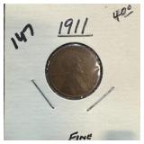 1911 WHEAT PENNY CENT 1911 WHEAT PENNY CENT