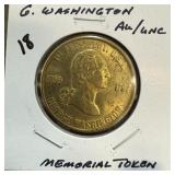 GEORGE WASHINGTON MEMORIAL TOKEN COIN GEORGE WASHINGTON MEMORIAL TOKEN COIN