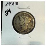 1923 MERCURY SILVER DIME 1923 MERCURY SILVER DIME