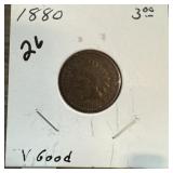 1880 INDIAN HEAD PENNY CENT 1880 INDIAN HEAD PENNY CENT
