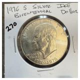 1976-S UNC IKE SILVER BICENTENNIAL DOLLAR 1976-S UNC IKE SILVER BICENTENNIAL DOLLAR