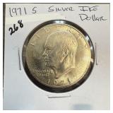 1971-S IKE SILVER DOLLAR 1971-S IKE SILVER DOLLAR