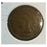 1899 INDIAN HEAD PENNY CENT 1899 INDIAN HEAD PENNY CENT