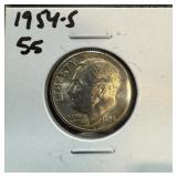 1954-S ROOSEVELT SILVER DIME HIGH GRADE 1954-S ROOSEVELT SILVER DIME HIGH GRADE