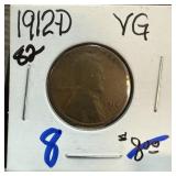 1912-D WHEAT PENNY CENT 1912-D WHEAT PENNY CENT