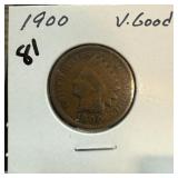 1900 INDIAN HEAD PENNY CENT 1900 INDIAN HEAD PENNY CENT