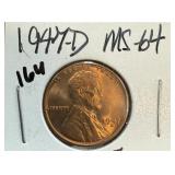 1947-D WHEAT PENNY CENT HIGH GRADE 1947-D WHEAT PENNY CENT HIGH GRADE