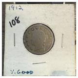 1912 LIBERTY V NICKEL 1912 LIBERTY V NICKEL