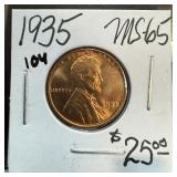 1935 WHEAT PENNY CENT HIGH GRADE 1935 WHEAT PENNY CENT HIGH GRADE
