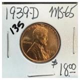 1939-D WHEAT PENNY CENT HIGH GRADE 1939-D WHEAT PENNY CENT HIGH GRADE