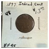 1897 INDIAN HEAD PENNY CENT 1897 INDIAN HEAD PENNY CENT