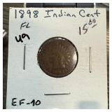 1898 INDIAN HEAD PENNY CENT 1898 INDIAN HEAD PENNY CENT