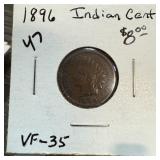 1896 INDIAN HEAD PENNY CENT 1896 INDIAN HEAD PENNY CENT