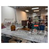 LOT OF MISC GLASS / GRANITEWARE MORE