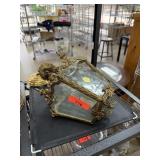 VINTAGE BRASS HANGING LIGHT FIXTURE