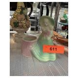 VINTAGE SOUTHERN BELLE AT WISHING WELL PLANTER