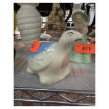 VINTAGE POTTERY TURTLE PLANTER