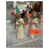 2PC WILLOW TREE FIGURINES