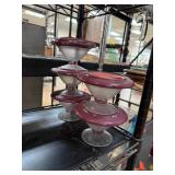LOT OF ICE CREAM CUPS W STORAGE TUPPERWARE?