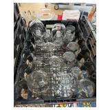 TRAY W MIXED GLASSWARE