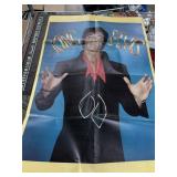 LARGE FRAMED KING ELVIS POSTER