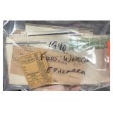 LOT OF 1940S FORT WORTH EPHEMERA