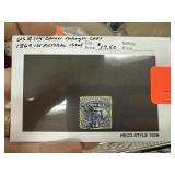 114 CORNER MARGIN COPY 1869 1ST PICTORIAL STAMP