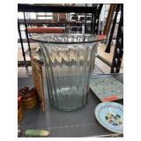 LARGE MEXICAN STYLE GLASS VASE / ICE BUCKET