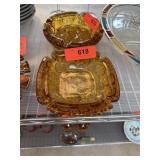 BLENKO MID CENTURY GLASS ASHTRAY