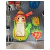 VINTAGE CHALKWARE CORN THEME DECOR NOTEPAD+
