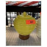 MCCOY POTTERY YELLOW HOT AIR BALLOON COOKIE JAR