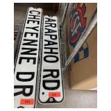 METAL ROAD SIGN ARAPAHO RD