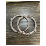JUDITH RIPKA STERLING SILVER EARRINGS