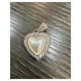 JUDITH RIPKA STERLING SILVER HEART PENDANT