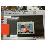 1959 AM VETERANS POSTER STAMP MINT OG