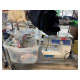 LS 2125I BROTHER SEWING MACHINE & BIN OF THREAD ET