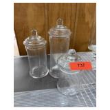 3PC APOTHECARY GLASSES