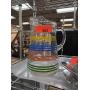 ANCHOR HOCKING FIESTA TYPE STRIPED PITCHER
