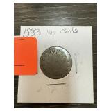 1883 NO CENTS LIVERTY V NICKEL 1883 NO CENTS LIVERTY V NICKEL