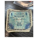 WWII MILITARY EMERGENCY CURRENCY NOTE GERMANY WWII MILITARY EMERGENCY CURRENCY NOTE GERMANY