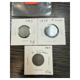 3PC LIBERTY V NICKEL LOT 3PC LIBERTY V NICKEL LOT