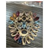 VINTAGE RHINESTONE BROOCH JOSEPH WIESNER NOTE VINTAGE RHINESTONE BROOCH JOSEPH WIESNER NOTE