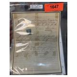 1864 REVENUE STAMP SAN FRANCISCO RECEIPT 1864 REVENUE STAMP SAN FRANCISCO RECEIPT