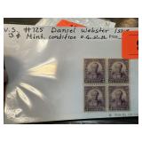 725 DANIEL WEBSTER ISS 3C MINT OG NH STAMPS 725 DANIEL WEBSTER ISS 3C MINT OG NH STAMPS
