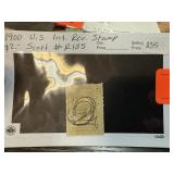 1900 US INT REV STAMP SCOTT R185 STAMP 1900 US INT REV STAMP SCOTT R185 STAMP