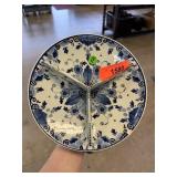 VINTAGE 3 SECTION DIVIDED BLUE DELFTS PLATE VINTAGE 3 SECTION DIVIDED BLUE DELFTS PLATE