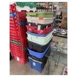 LARGE LOT OF STORAGE TUBS LARGE LOT OF STORAGE TUBS