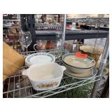 LOT OF MIXED KITCHEN CORNING WARE MORE LOT OF MIXED KITCHEN CORNING WARE MORE